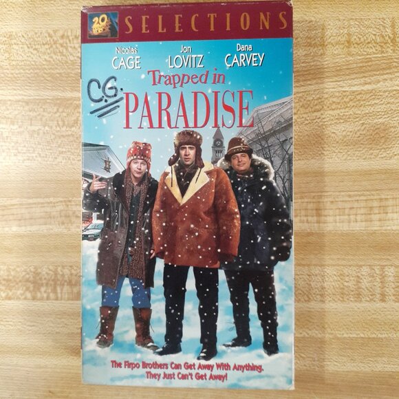 Trapped In Paradise 1994 VHS Nicolas Cage Dana Carvey Madchen Amick Jon Lovitz - Picture 1 of 9